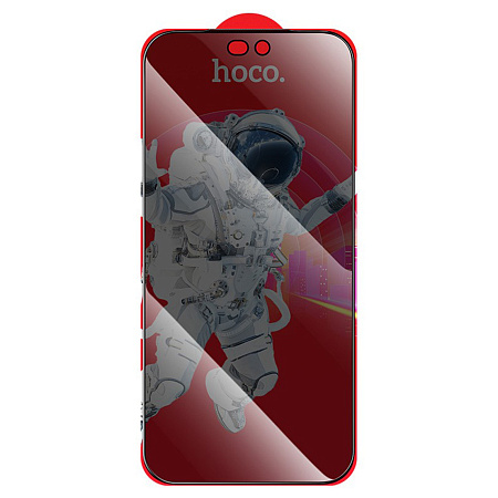 Защитное стекло для iPhone 18 Pro Max, G15, HOCO, anti-spy tempered glass, черное