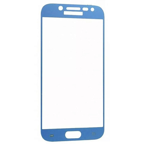 Защитное стекло на Samsung J530F, Galaxy J5 (2017),  Silk Screen 2.5D, синий, X-CASE