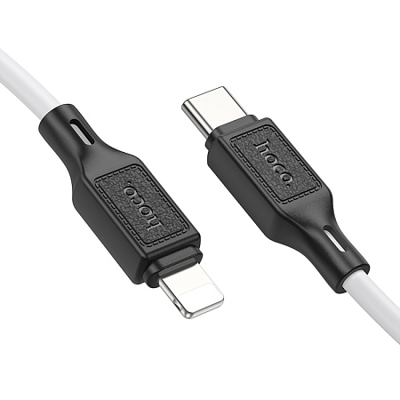 Кабель Lightning to Type-C (PD), HOCO, X90, 1м, силиконовый, белый