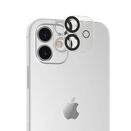 Защитное стекло на iPhone 12 (6.1) G13, HOCO, на заднюю камеру, черное