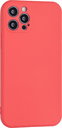 Чехол силиконовый для iPhone 12 Pro (6.1), good quality, с защитой камеры, X-CASE, красный