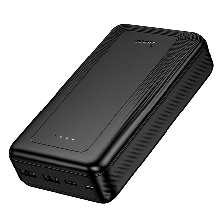 Универсальный Доп. Аккумулятор 20000mAh, J165A, HOCO, 2 USB (5V/2.0A), черный