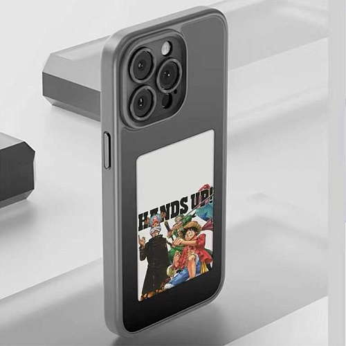 Чехол-накладка для iPhone 15 Pro, с экраном, без лого, X-CASE, черный
