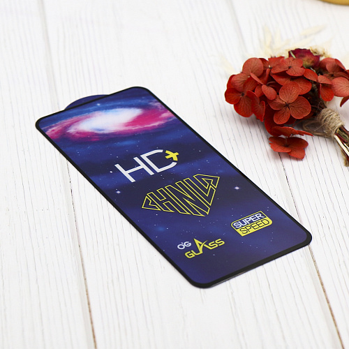 Защитное стекло на Realme C75, HD, прозрачное с черной рамкой, X-CASE