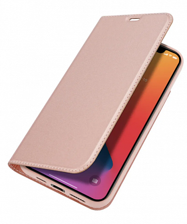 Чехол-книжка для iPhone 12/12 Pro (6.1), DU DU, боковой, розовый