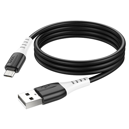 USB Кабель Micro, HOCO, X82, силиконовый, 1м, черный