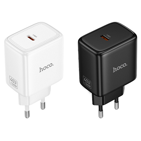 Сетевое зарядное устройство, 1 PD 40W (N83), HOCO, цвет черный