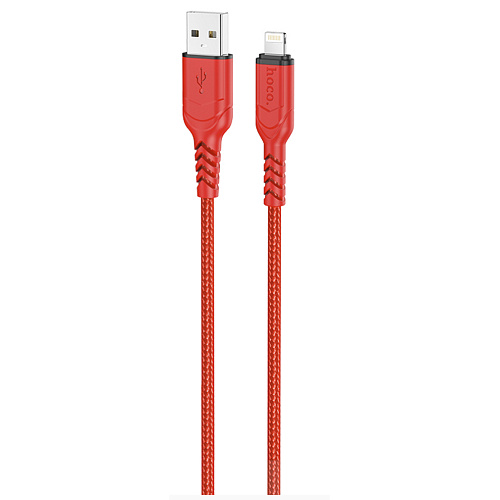 USB дата кабель Lightning, HOCO, X59, красный