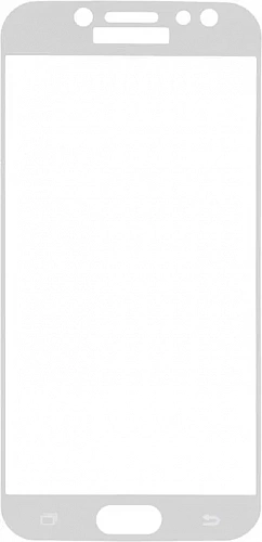 Защитное стекло на Samsung J720F, Galaxy J7 (2017)/J7 Pro, Silk Screen 2.5D, белый, X-CASE