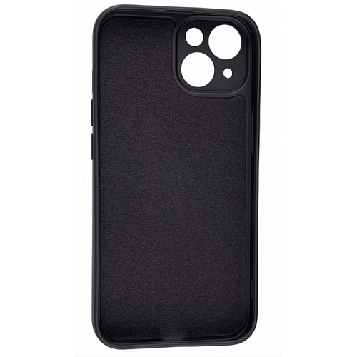 Чехол силиконовый для iPhone 14 (6.1), good quality, c защитой камеры, X-CASE, черный