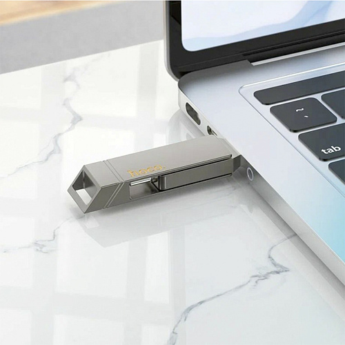 USB Flash Drive 64GB Smart Type-C 3.2 Gen 1 (UD15) 2 в 1 , скорость записи 40-80 МБ/С, скорость чтения 160-200МБ/С