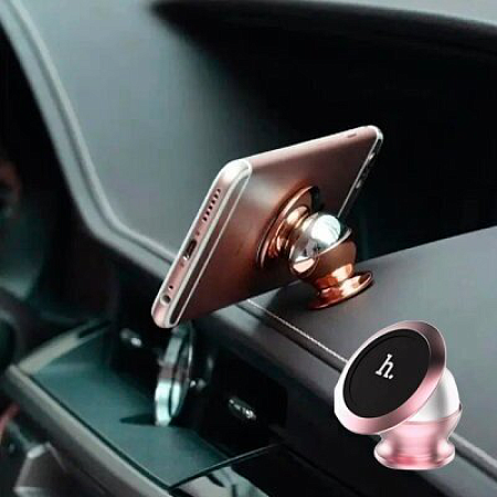 Держатель автомобильный на торпеду магнитный, CA6, HOCO, розовый