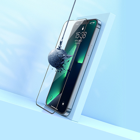 Защитное стекло на iPhone 12 (6.1)/12 Pro (6.1) G14, HOCO, Guardian shield series full-screen HD tempered glass, черное