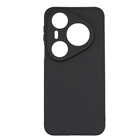 Чехол силиконовый для Huawei Pura 80 Pro/Pura 80 Ultra, с микрофиброй внутри, с защитой камеры, X-CASE, черный