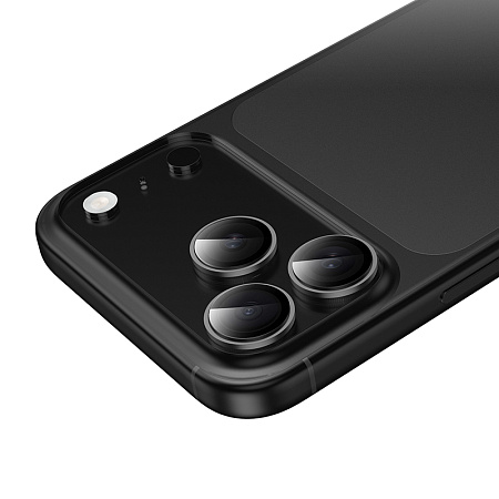 Защитное стекло для iPhone 17 Pro/17 Pro Max, V14, HOCO, на заднюю камеру, черный
