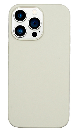 Чехол-накладка для iPhone 14 Pro Max, Silicon Case, без лого, слоновая кость