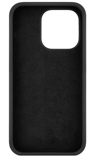 Чехол-накладка для iPhone 14 Pro, Silicon Case, без лого, черный