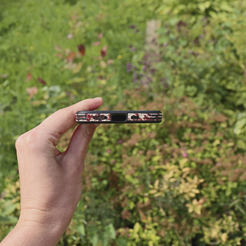 Чехол силиконовый для iPhone 14 (6.1), Плетеный, DU DU, красный