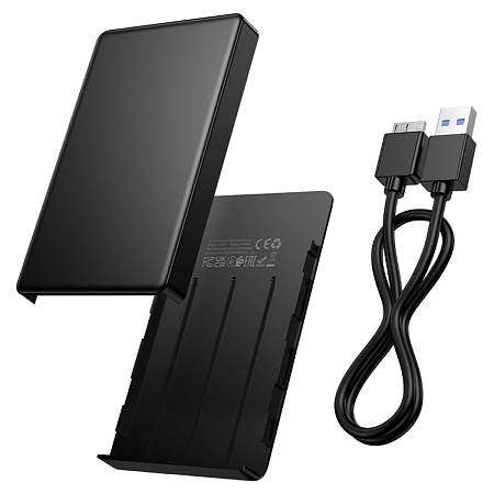 Внешний бокс для диска 2.5-дюйма SATA USB 3.0, HB55, черный