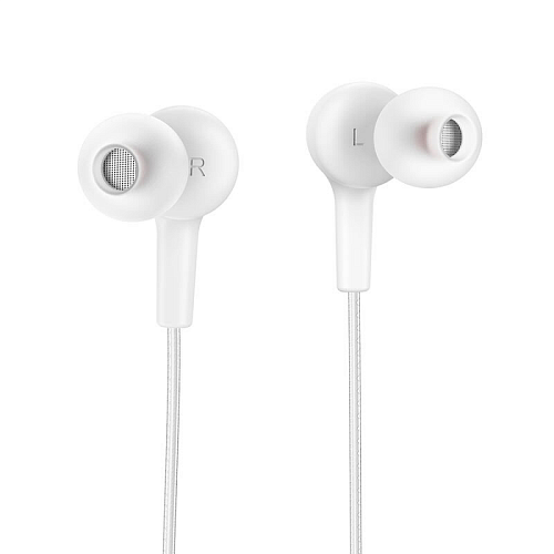 Проводные наушники M78 El Placer universal earphones , HOCO, белые