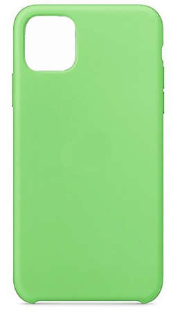 Чехол - накладка для iPhone 12/12 Pro (6.1), Silicon Case, салатовый