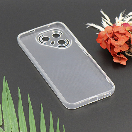 Чехол силиконовый для TECNO Pova 7 (5G), с защитой камеры, X-CASE, прозрачный