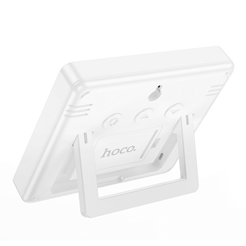 Электронные часы, гигрометр и термометр, HX41, HOCO, дисплей: LCD, белый