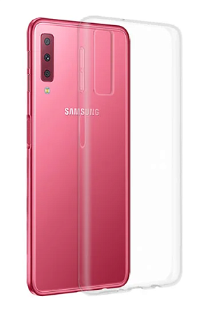 Чехол силиконовый для Samsung A750F, Galaxy A7 (2018), прозрачный