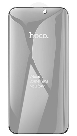 Защитное стекло для iPhone 14 Pro Max, A12 Pro, HOCO, Privacy Nano 3D full screen edges, черное