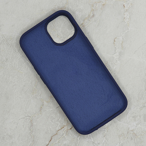 Чехол-накладка для iPhone 15 Plus, Silicon Case, магнитный (MagSafe), без лого, X-CASE, темно-синий