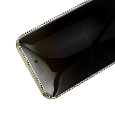 Защитное стекло для iPhone 14 Pro Max, A777 Plus, HOCO, антишпионское, черное