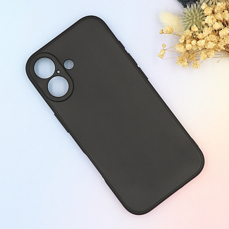 Чехол силиконовый для iPhone 17, с микрофиброй внутри, с защитой камеры, X-CASE, черный