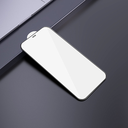 Защитное стекло на iPhone 12 (6.1)/12 Pro (6.1) G8, HOCO, 3D Full screen fine edge anti-fall tempered glass, черное