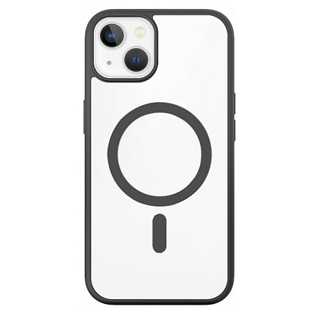 Чехол силиконовый для iPhone 15 (6.1), Магнитный (MagSafe), X-CASE, черный