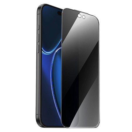 Защитное стекло для iPhone 18 Pro Max, G777 Plus, HOCO, anti-static, антишпион, черное