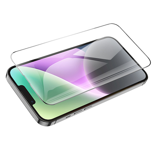 Защитное стекло на iPhone 13 Pro Max (6.7)/14 Plus, G16, HOCO, Guardian shield serie, черное