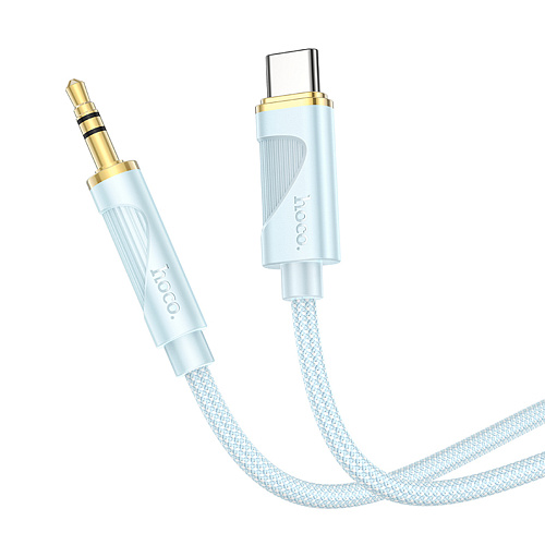 AUX Audio кабель 3,5 мм на Type-C, UPA30, HOCO, синий