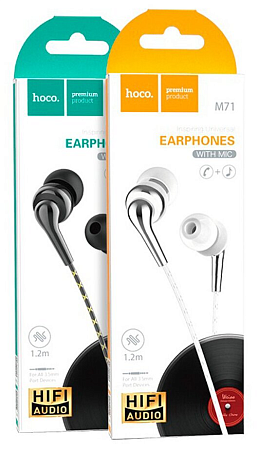   M71 Inspiring universal earphones with mic, HOCO,   , 