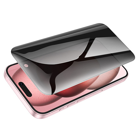 Защитное стекло для iPhone 15 Pro, A38, HOCO, 360-degree Privacy, черное