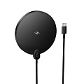 Беспроводное зарядное устройство, CW62, с дисплеем, Type-C, черный