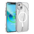 Чехол силиконовый для iPhone 14, Магнитный (MagSafe), HOCO, прозрачный
