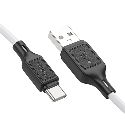 USB Кабель Type-C, HOCO, X90, 1м, силиконовый, белый