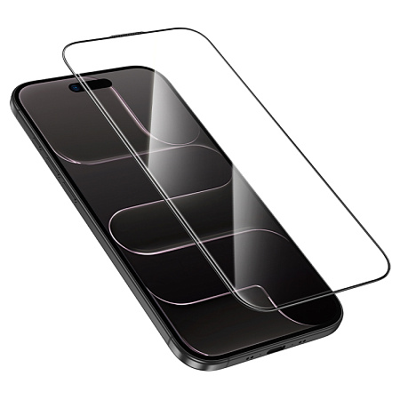 Защитное стекло для iPhone 17 Air, G16, HOCO, Guardian shield series full-screen 5D large arc tempered glass, черное
