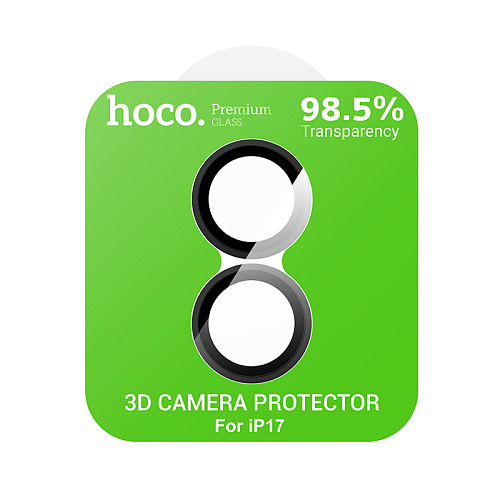 Защитное стекло для iPhone 17, V14, HOCO, на заднюю камеру, черный