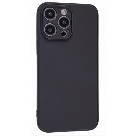 Чехол силиконовый для iPhone 15 Pro Max (6.7), good quality, c защитой камеры, X-CASE, черный