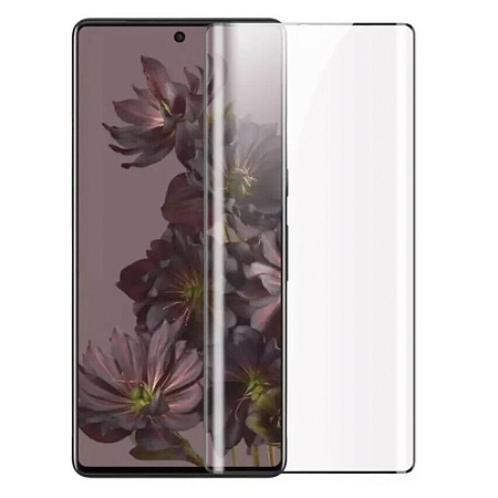 Защитное стекло на Google Pixel 7 Pro, полный клей, прозрачное с черной рамкой, X-CASE