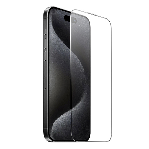 Защитное стекло для iPhone 16 Pro, A34, HOCO, 9D large arc dustproof glass, черное