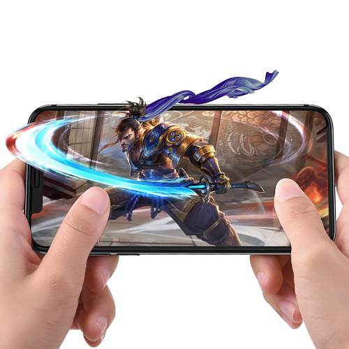 Защитное стекло на iPhone XR/11 (G16), HOCO, Guardian shield serie, черное