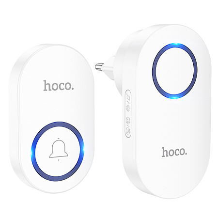 Беспроводной дверной звонок HI25, HOCO, расстояние работы: 150m, белый