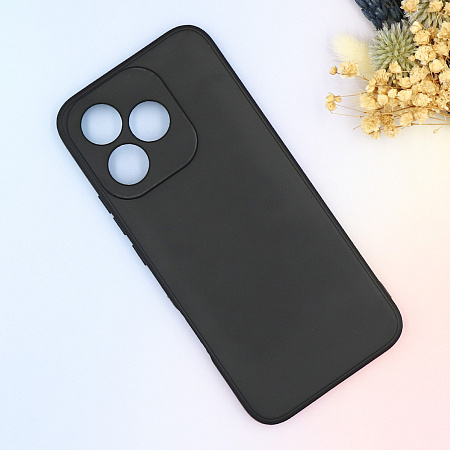 Чехол силиконовый для Honor 400 Lite, с микрофиброй внутри, с защитой камеры, X-CASE, черный